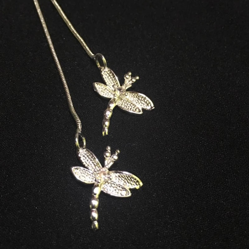 925 Silver Dragonfly Necklace