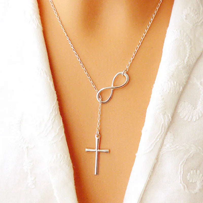 Minimalist Pearl & Stick Pendant Necklace