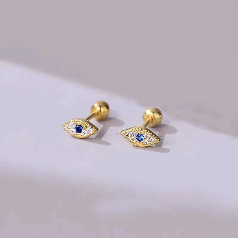 New Fashion Heart Stud Earrings for Women Hypoallergenic Screw Cartilage Helix Earring Girls Piercing Accessories Jewelry Gifts