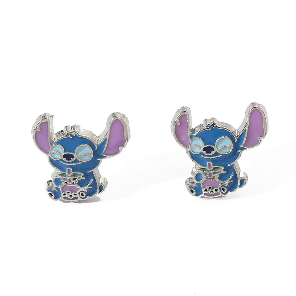 Stitch Flower Stud Earrings