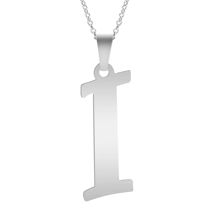 A-Z Stainless Steel Letter Necklace