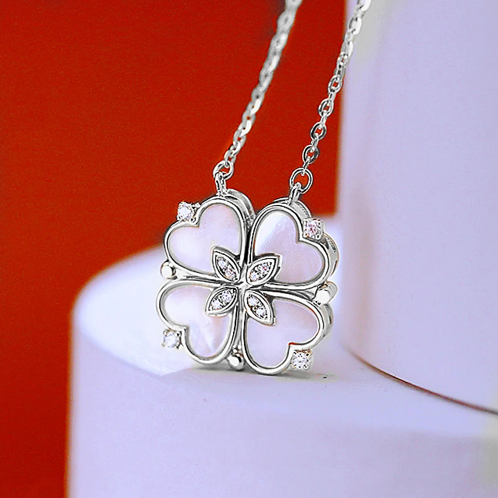 Heart Clover Magnetic Necklace