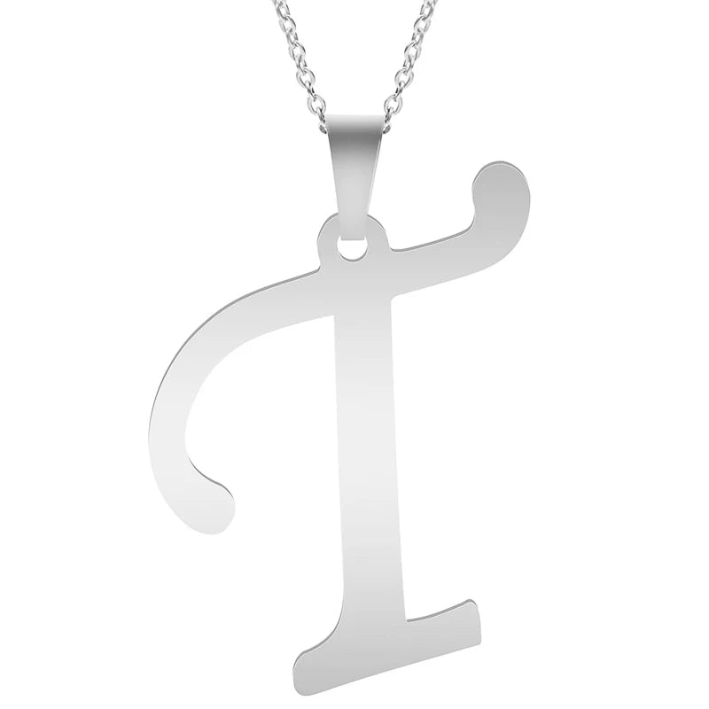 A-Z Stainless Steel Letter Necklace