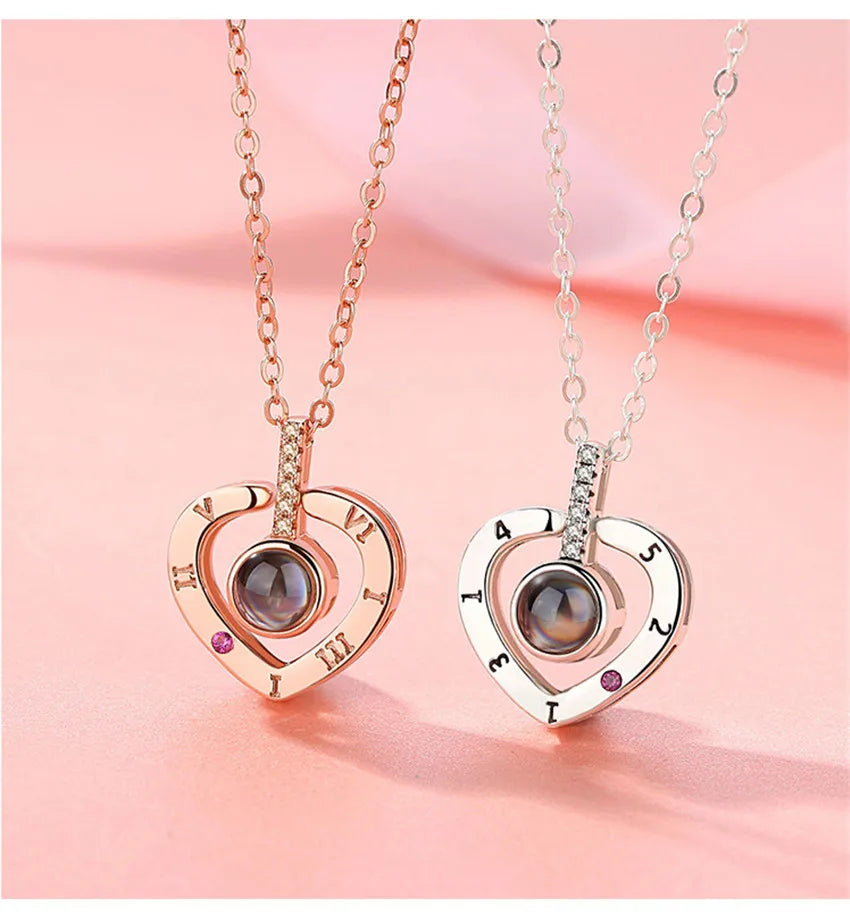 I Love You Projection Necklace