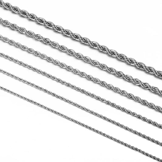 925 Silver Rope Chain Necklace