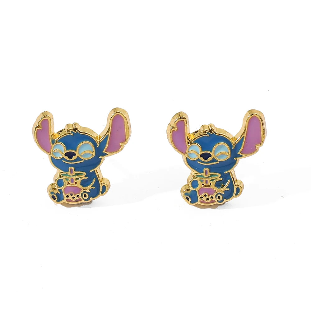 Stitch Flower Stud Earrings