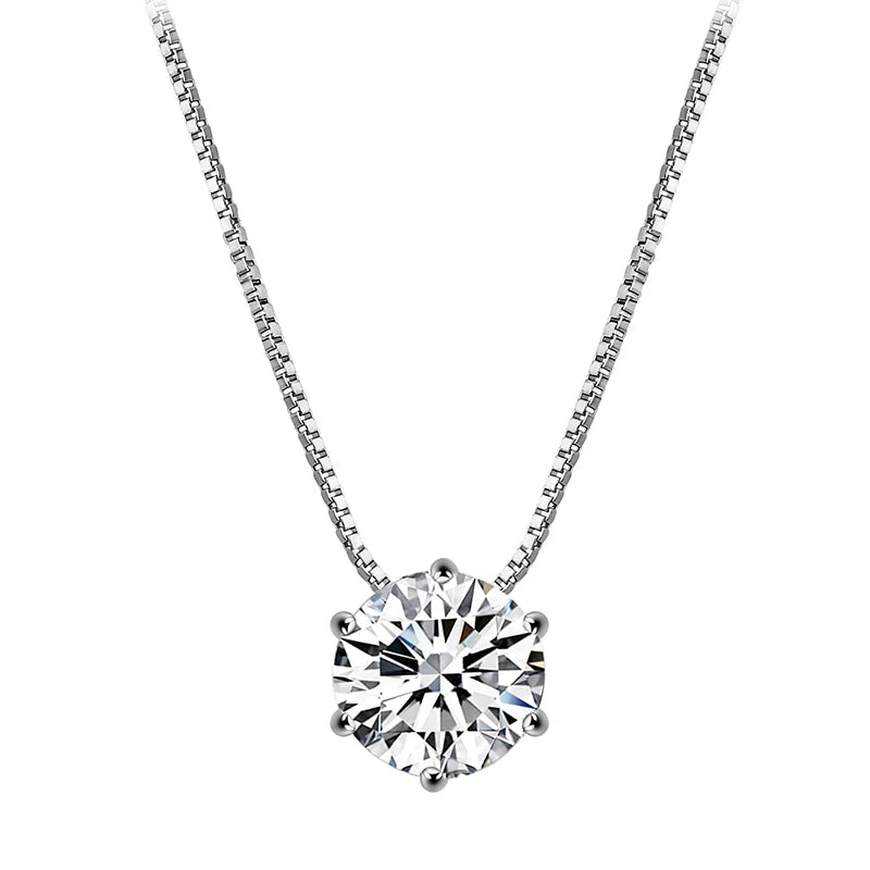 925 Silver Zircon Clavicle Necklace