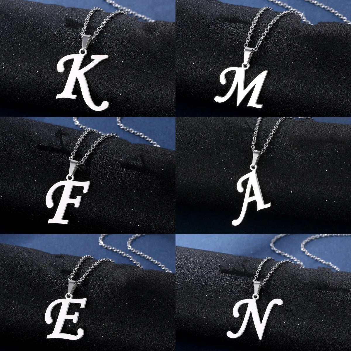 A-Z Stainless Steel Letter Necklace