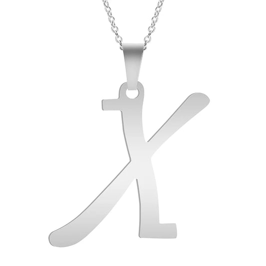 A-Z Stainless Steel Letter Necklace