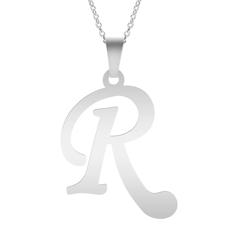 A-Z Stainless Steel Letter Necklace