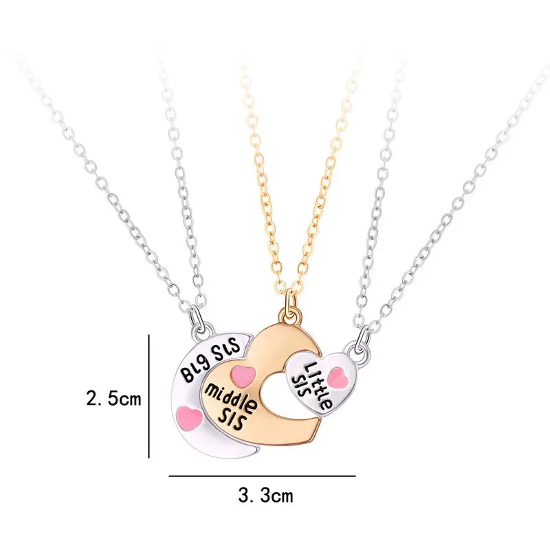 Sun Moon Star Necklace (3Pcs Set)