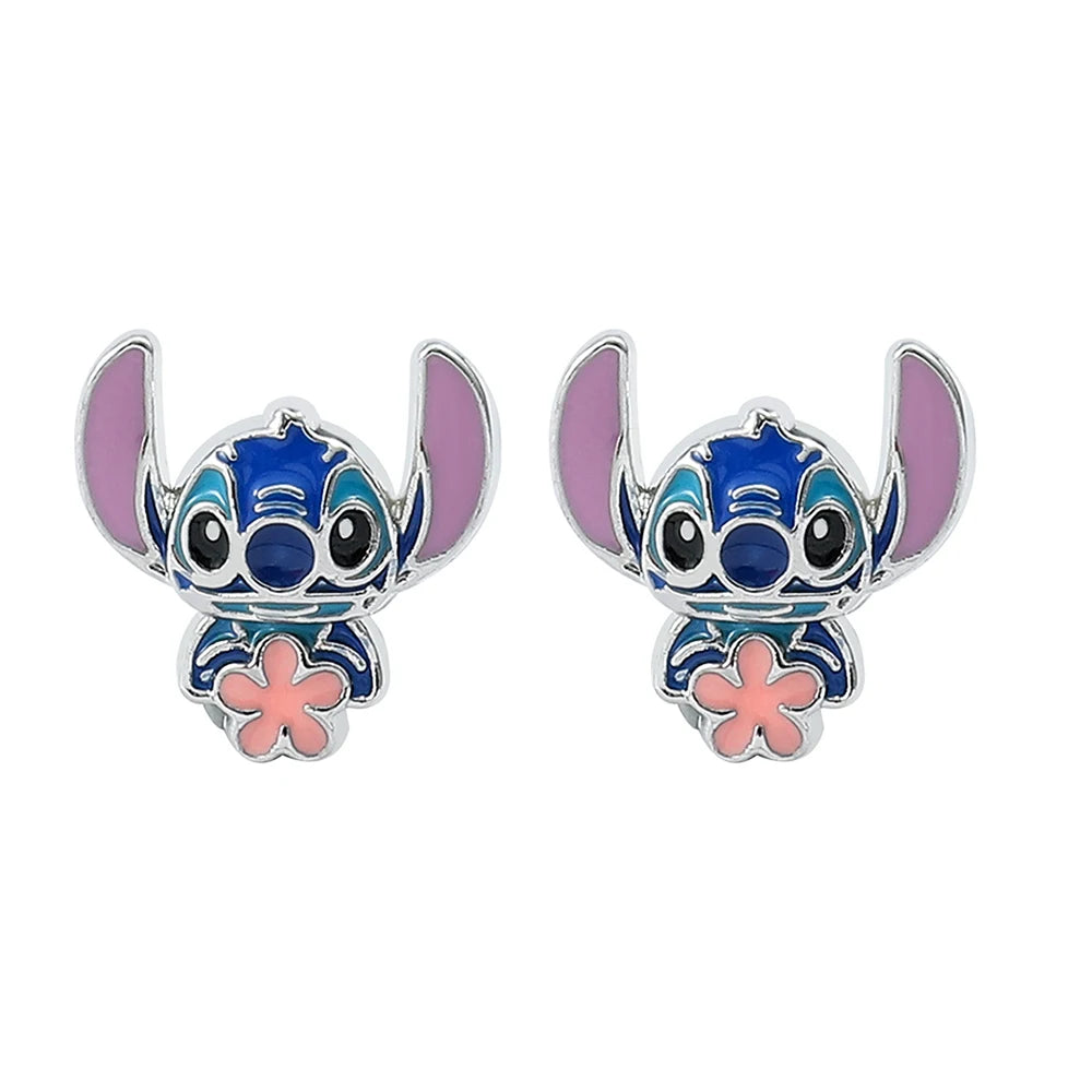 Stitch Flower Stud Earrings