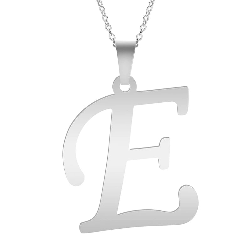 A-Z Stainless Steel Letter Necklace