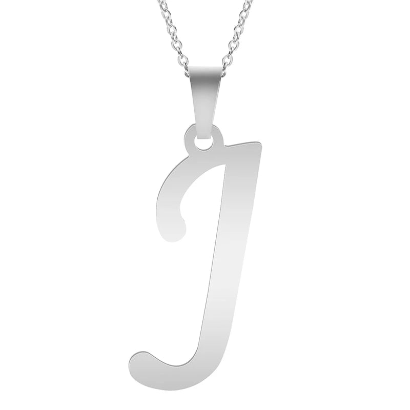 A-Z Stainless Steel Letter Necklace