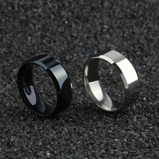 Black Stainless Steel Ring