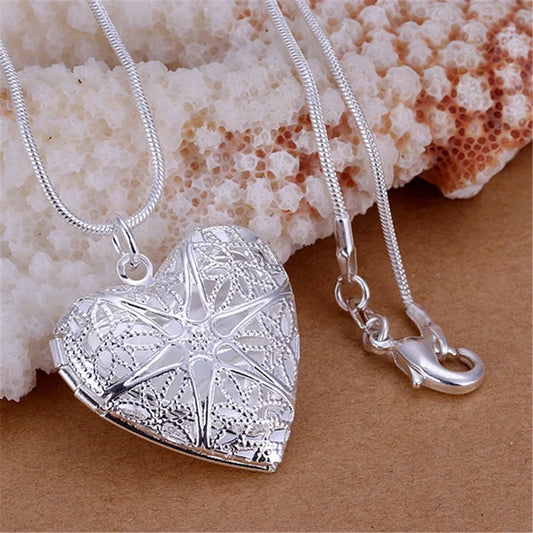 925 Silver Photo Frame Necklace