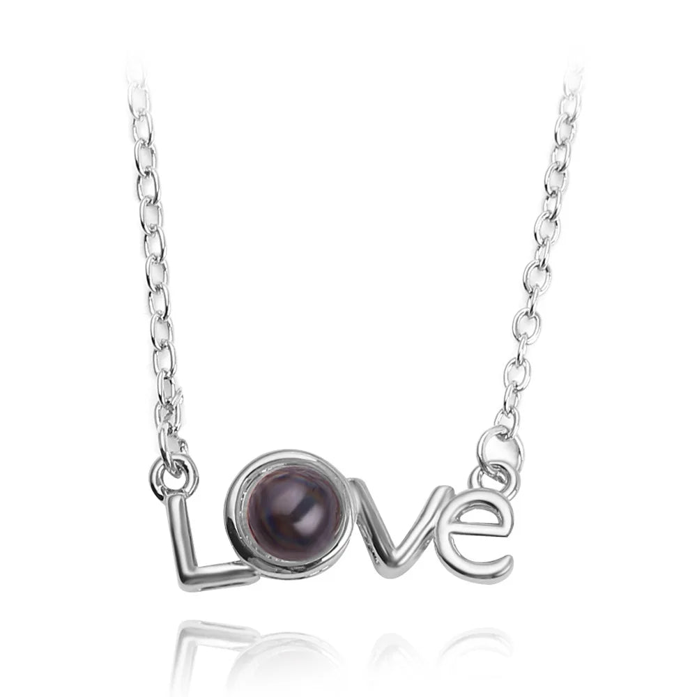 I Love You Projection Necklace